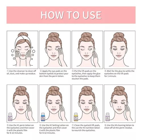 kit de levantamiento de pestañas